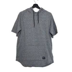 NAVY Yard Hoodies Short Sleeve Cotton Activewear Summer Quick Drying T-Shirts L
